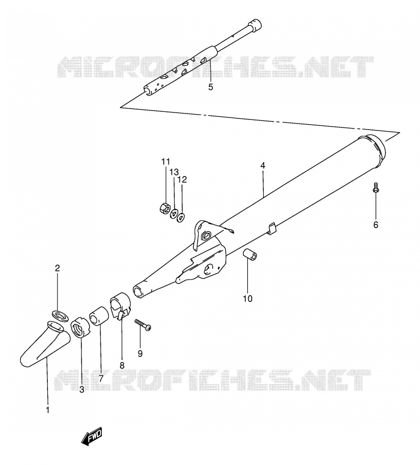SILENCIEUX Suzuki MOTO 120 BX 1995  BX120S(P97)