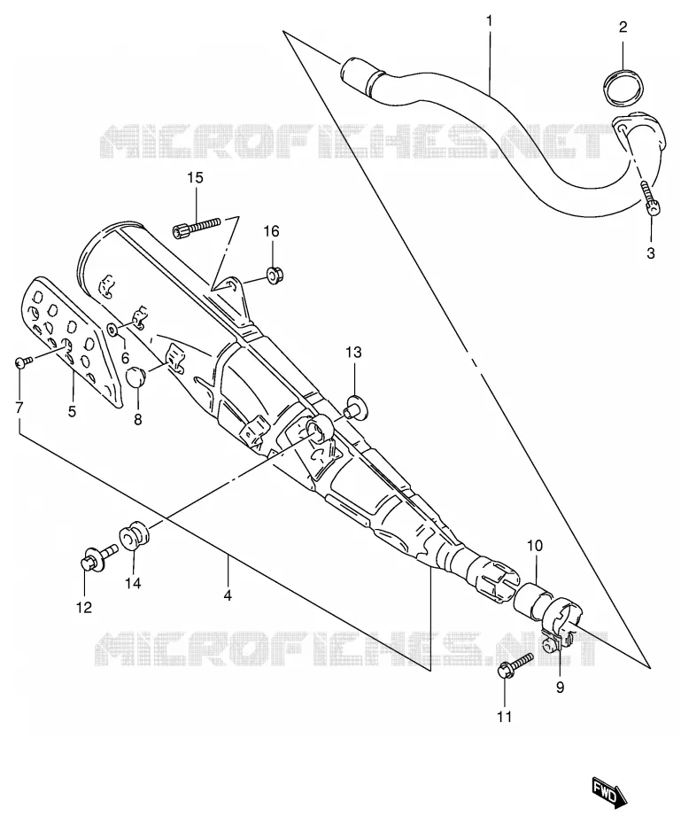 SILENCIEUX Suzuki MOTO 125 DF 1999  DF125EX(E4)