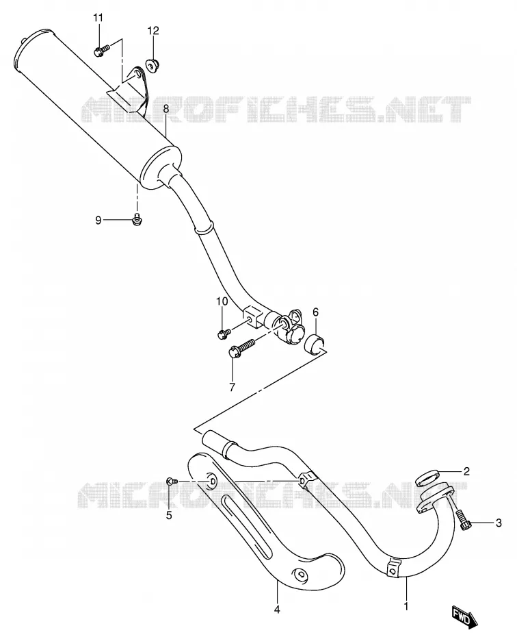 SILENCIEUX Suzuki MOTO 125 DR-Z 2007  DR-Z125K7(E3/E28)
