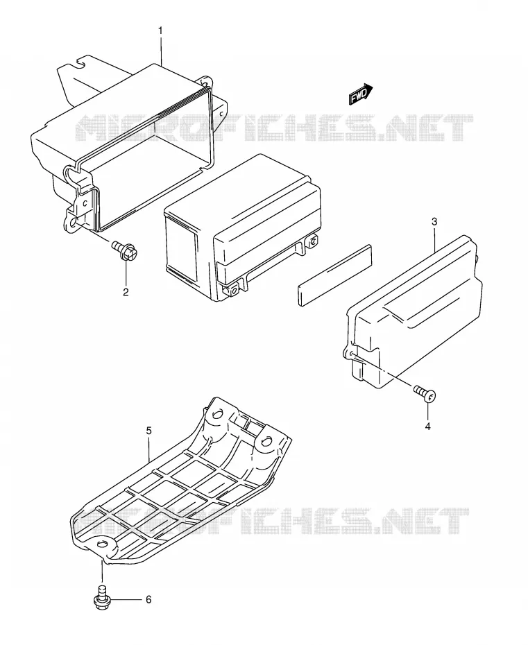 SUPPORT BATTERIE Suzuki SCOOTER 125 BURGMAN 1995  AN125S(E2)