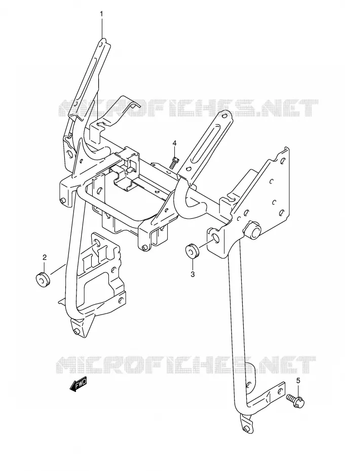 SUPPORT MARCHE PIEDS Suzuki SCOOTER 650 BURGMAN 2005  AN650AK5(E2)