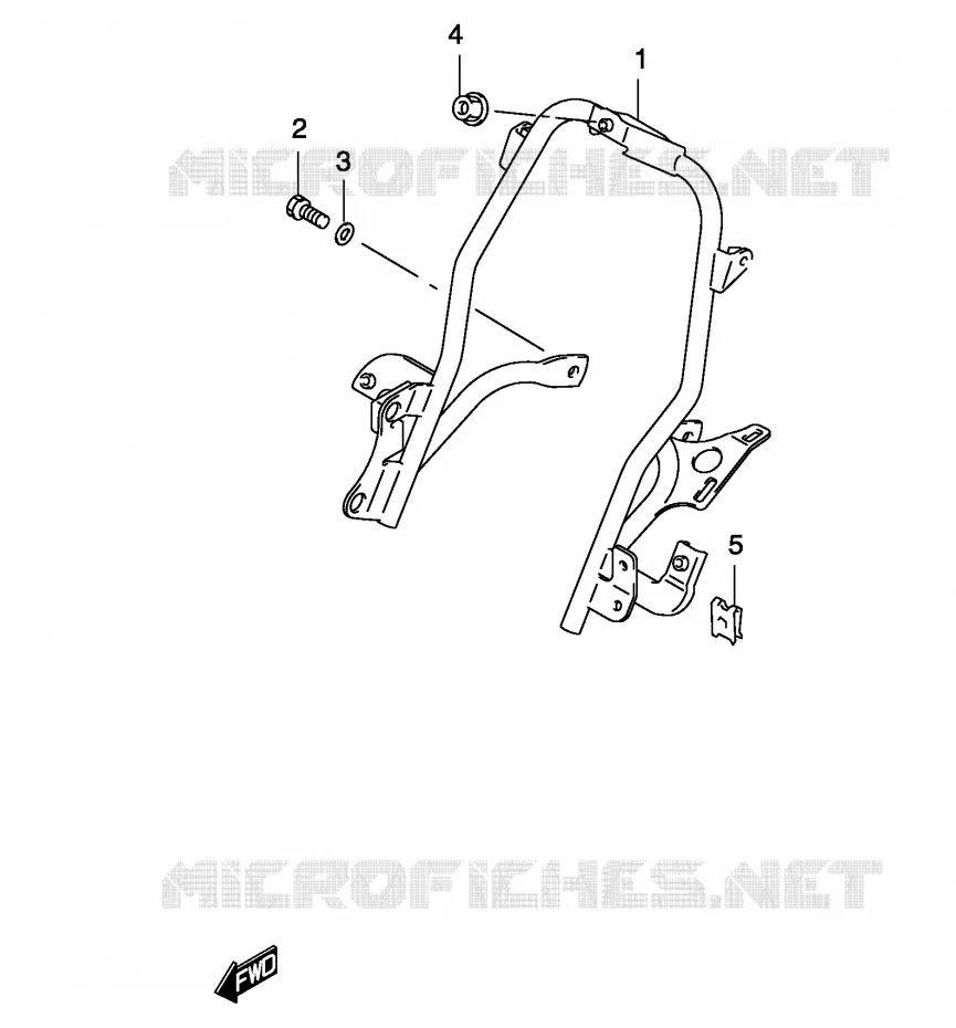 SUPPORT RADIATEUR (MODELE AY50) Suzuki SCOOTER 50 KATANA 2003  AY50K3(P19)