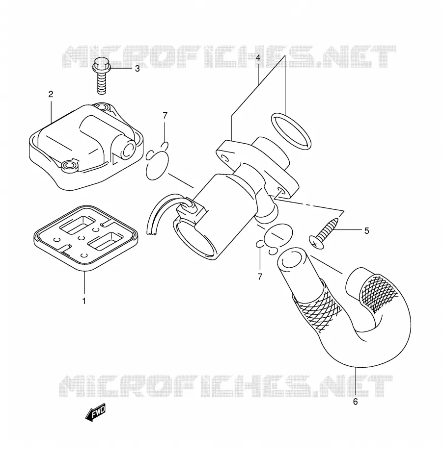 SYSTEME RECYCLAGE GAZ ECHAPPEMENT Suzuki SCOOTER 650 BURGMAN 2003  AN650K3(E2)