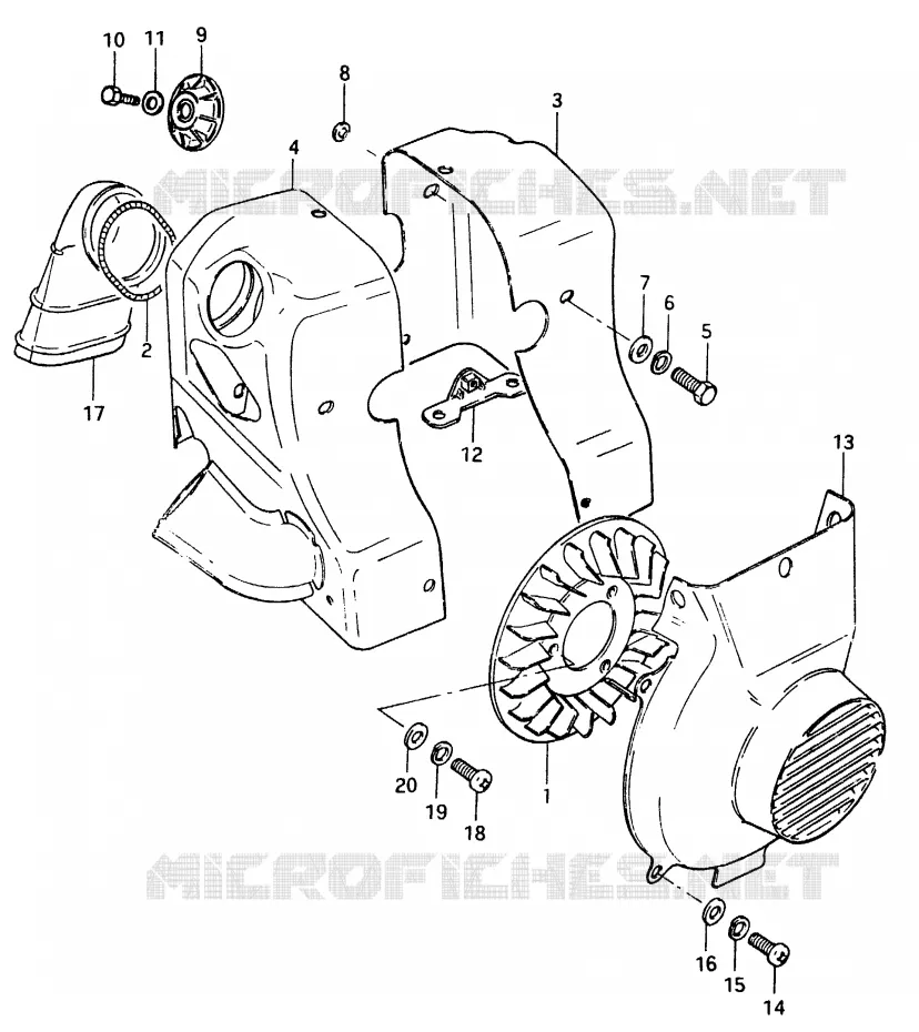 VENTILATEUR DE REFROIDISSEMENT Suzuki SCOOTER 125 CS 1983  CS125D