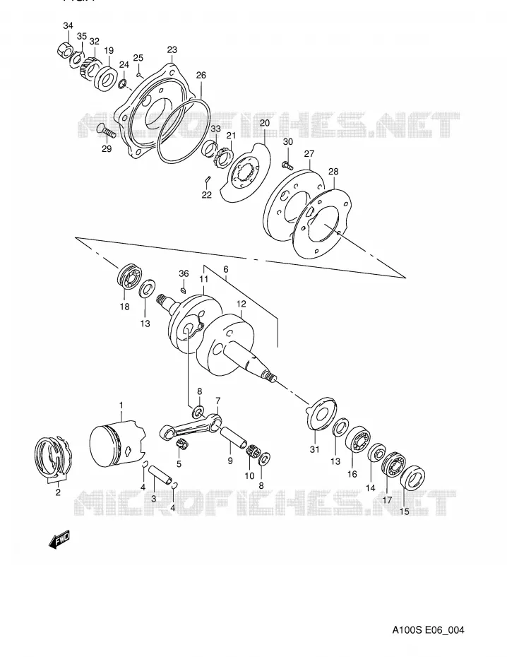 VILEBREQUIN Suzuki MOTO 100 A100 1995  A100S(E6)