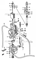 CARBURATEUR (MODELE H E.NO.106551~) pour Suzuki RM 125 1986