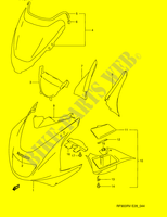 CARENAGES   ETIQUETTES (MODELE R) pour Suzuki RF 900 1997