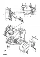CARTER POMPE A EAU (MODELE L/M/N) MOTEUR/TRANSMISSION 250 suzuki-moto RM 1992 DP021732