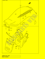 GARDE BOUE ARRIERE (MODELE K2/K3) pour Suzuki MARAUDER 800 2002