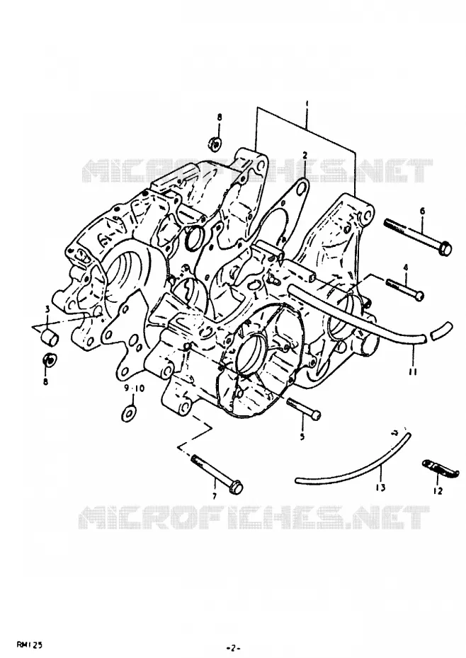 CARTER Suzuki MOTO 125 RM 1979  RM125N