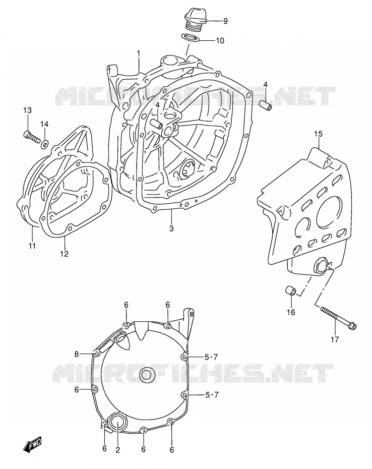 CARTER Suzuki MOTO 600 RF 1996  RF600RT(E2)