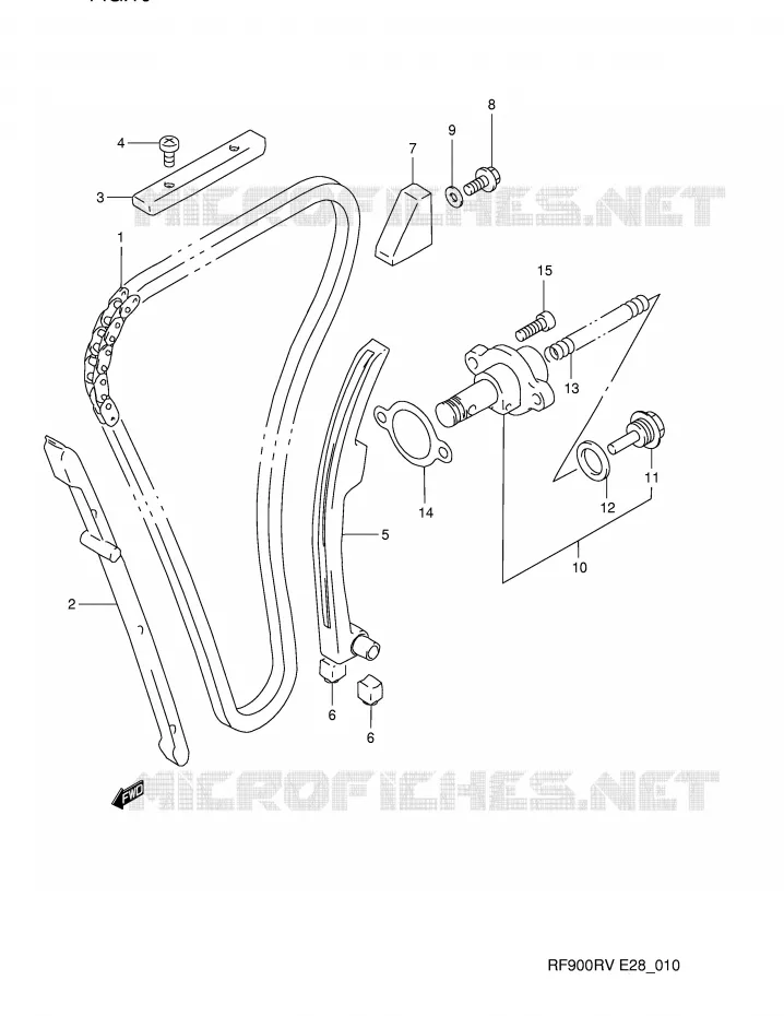 DISTRIBUTION Suzuki MOTO 900 RF 1995  RF900RZS(E28)