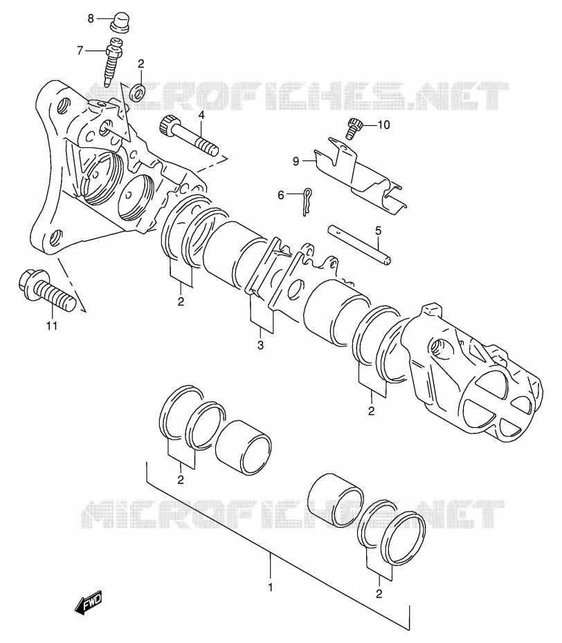 ETRIER DE FREIN AVANT Suzuki MOTO 125 RG 1994  RG125FR(E18)