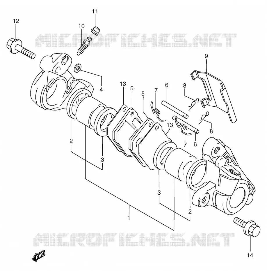 ETRIER DE FREIN AVANT Suzuki MOTO 80 RG 1987  RG80CH(E4)