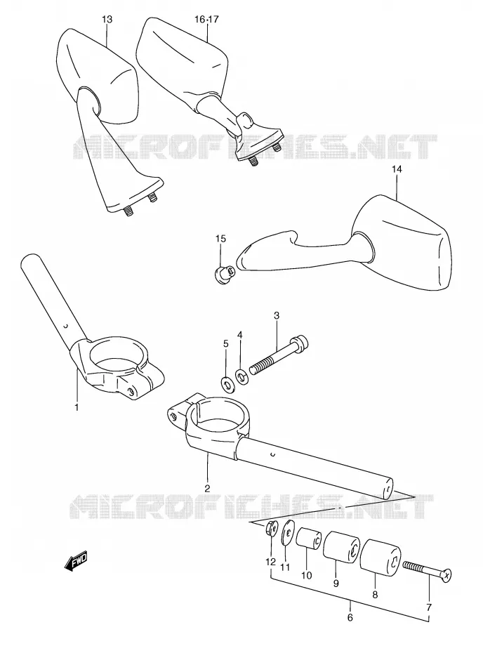 GUIDON Suzuki MOTO 250 RG 1993  RGV250P(E24)