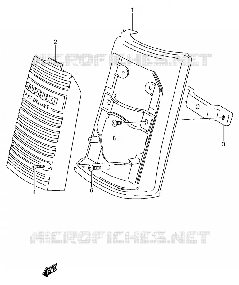 PROTECTIONS DE FOURCHE (MODELE M) Suzuki SCOOTER 50 Autres-modeles 1991  RC50M(E1)
