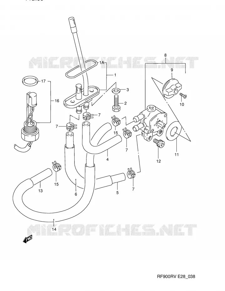ROBINET D'ESSENCE Suzuki MOTO 900 RF 1995  RF900RZS(E28)