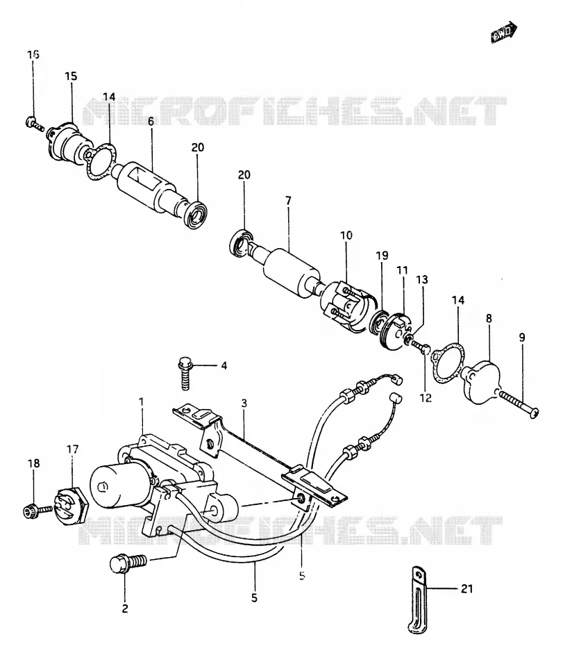 VALVE D'ECHAPPEMENT Suzuki MOTO 250 RG 1987  RG250H(G/H)