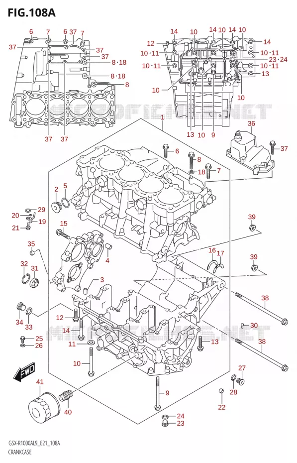 CARTER Suzuki MOTO 1000 GSX-R 2019  GSX-R1000RA L9 / GSX-R1000RZA L9 (E21)