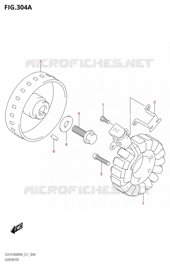 ALTERNATEUR Suzuki MOTO 1000 GSX-R 2020  GSX-R1000A M0 (E21)