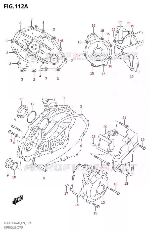 CARTER Suzuki MOTO 1000 GSX-R 2020  GSX-R1000RA M0 / GSX-R1000RZA M0 (E21)