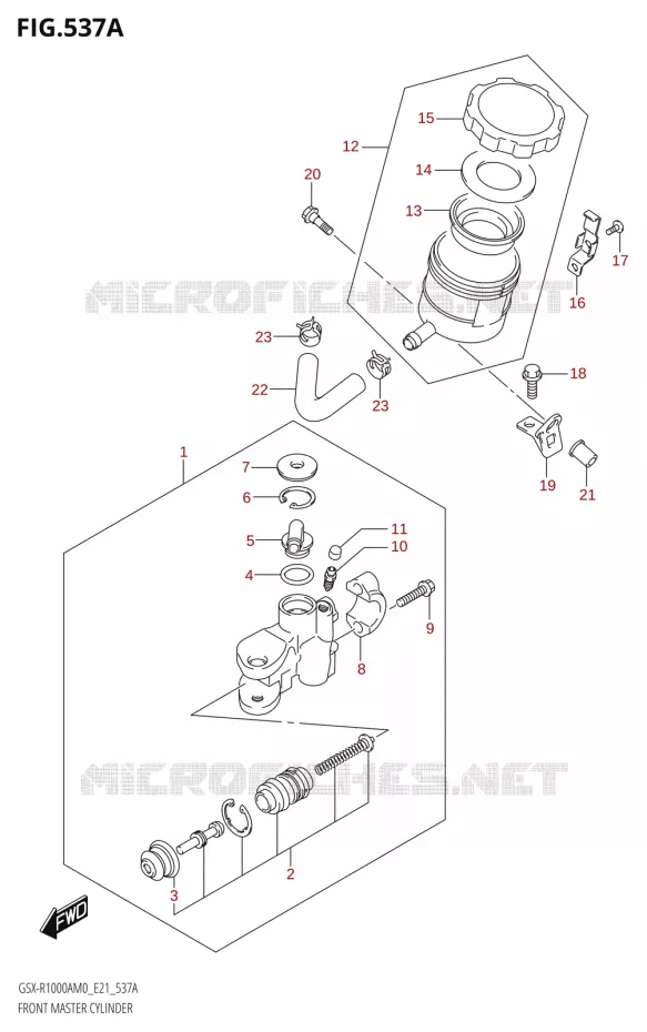MAITRE CYLINDRE AVANT Suzuki MOTO 1000 GSX-R 2020  GSX-R1000A M0 (E21)