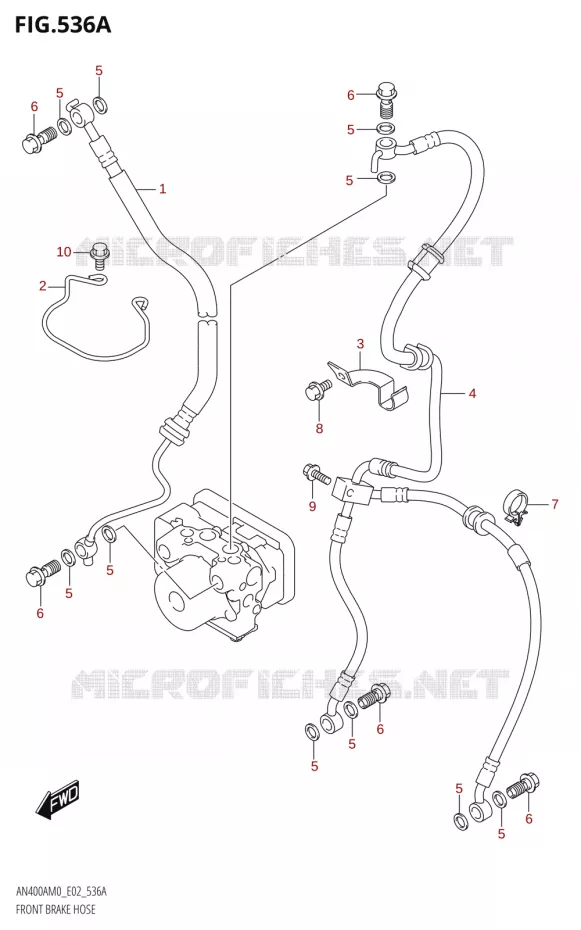 DURITE DE FREIN AVANT Suzuki SCOOTER 400 BURGMAN 2020  AN400A M0 (E02,E19)
