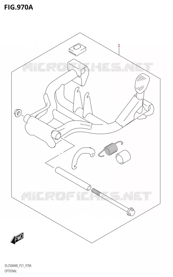 OPTIONSL (SEE NOTE 1) Suzuki MOTO 250 V-STROM 2020  DL250A M0 / DL250RLZ M0 (P21)