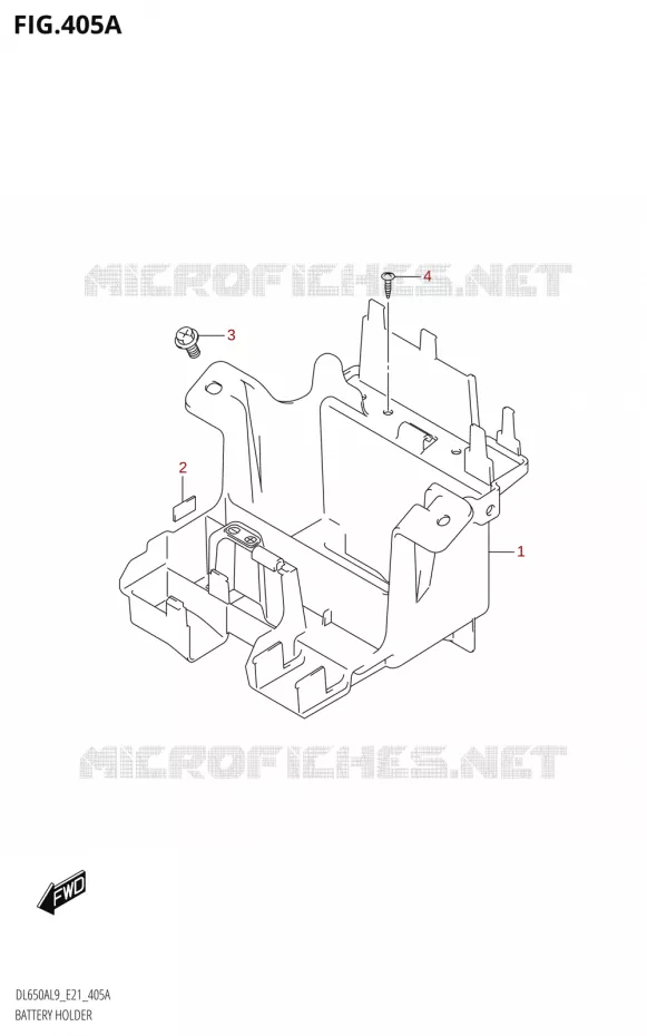 BAC A BATTERIE - OUTILS Suzuki MOTO 650 V-STROM 2019  DL650A L9 (E21)