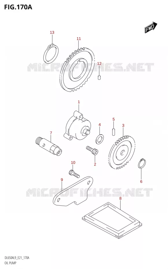 POMPE A HUILE Suzuki MOTO 650 V-STROM 2019  DL650XA L9 (E21)