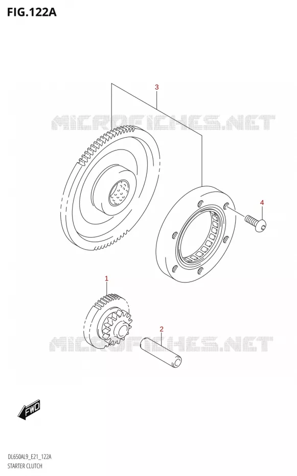 ROUE LIBRE DE DEMARREUR Suzuki MOTO 650 V-STROM 2019  DL650A L9 (E21)