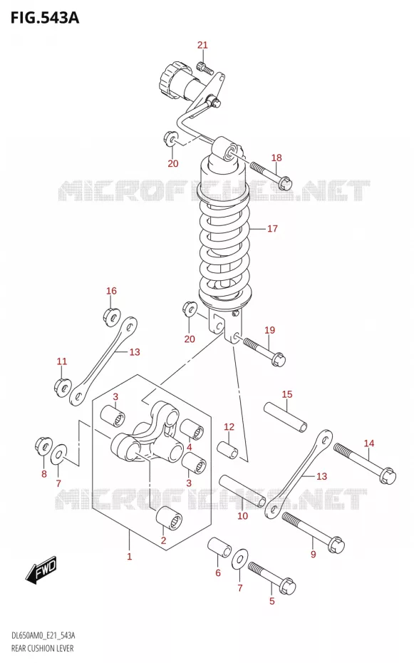 BIELLETTE D'AMORTISSEUR Suzuki MOTO 650 V-STROM 2020  DL650XA M0 (E21)