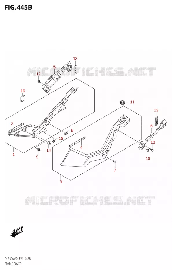 CARENAGES ARRIERE Suzuki MOTO 650 V-STROM 2020  DL650XA M0 (E21)
