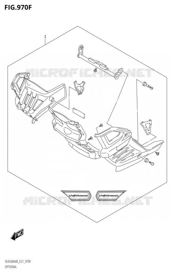 OPTIONSL (DL650A,DL650AUE) Suzuki MOTO 650 V-STROM 2020  DL650XA M0 (E21)