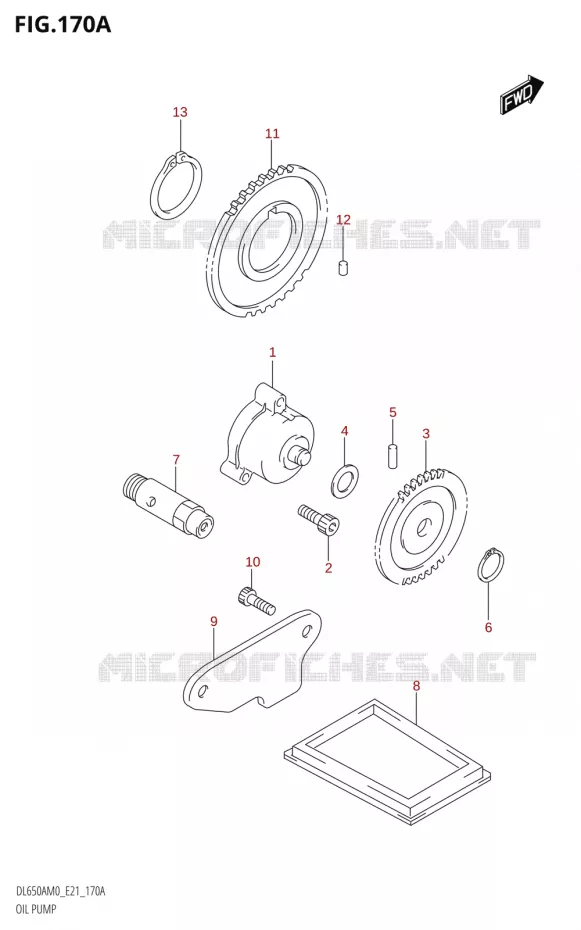 POMPE A HUILE Suzuki MOTO 650 V-STROM 2020  DL650A M0 (E21)