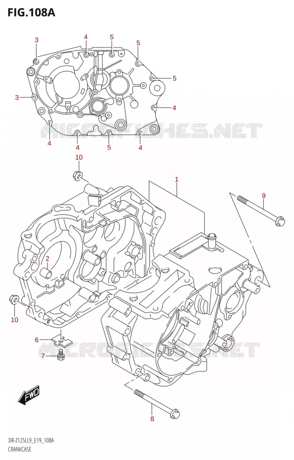 CARTERS MOTEUR Suzuki MOTO 125 DR-Z 2019  DR-Z125L L9 (E19)