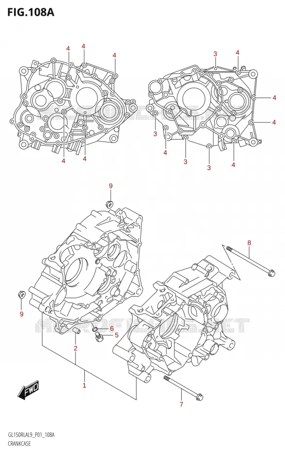 CARTER Suzuki MOTO 150 INTRUDER 2019  GL150RLA L9 (P01)