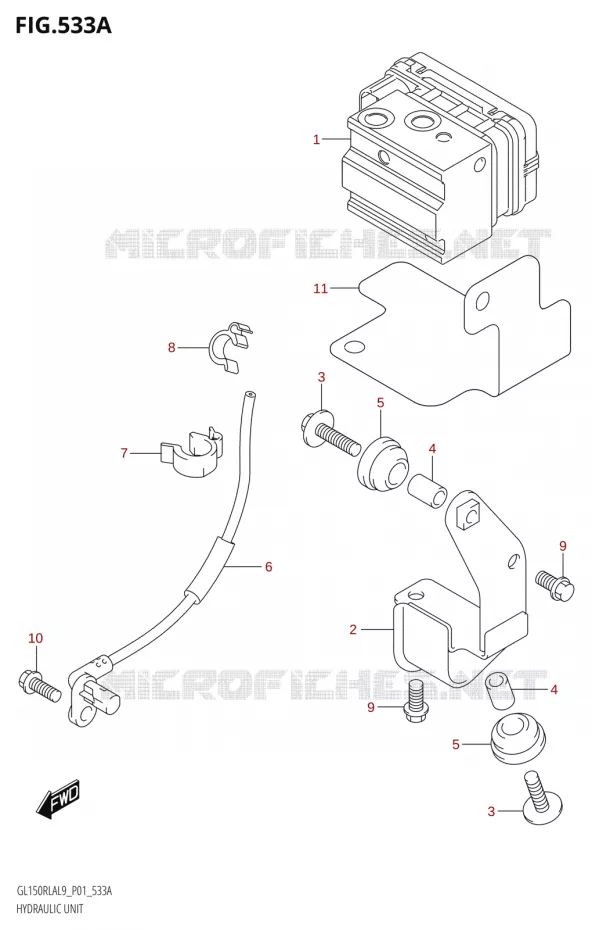 SYSTÈME ABS Suzuki MOTO 150 INTRUDER 2019  GL150RLA L9 (P01)