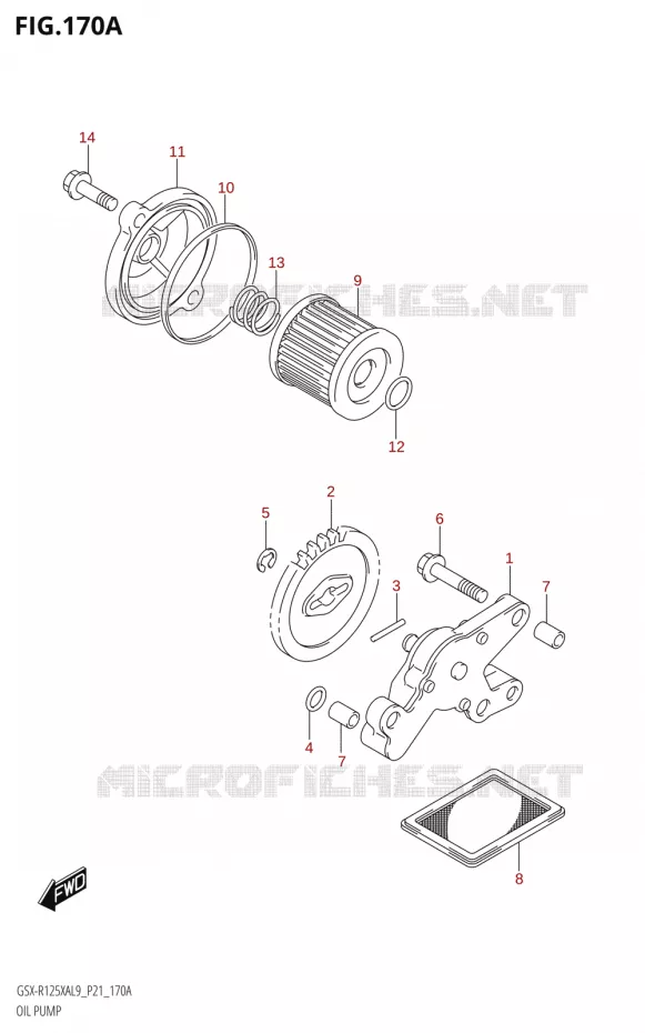 POMPE A HUILE Suzuki MOTO 125 GSX-R 2019  GSX-R125XA L9 (P21)