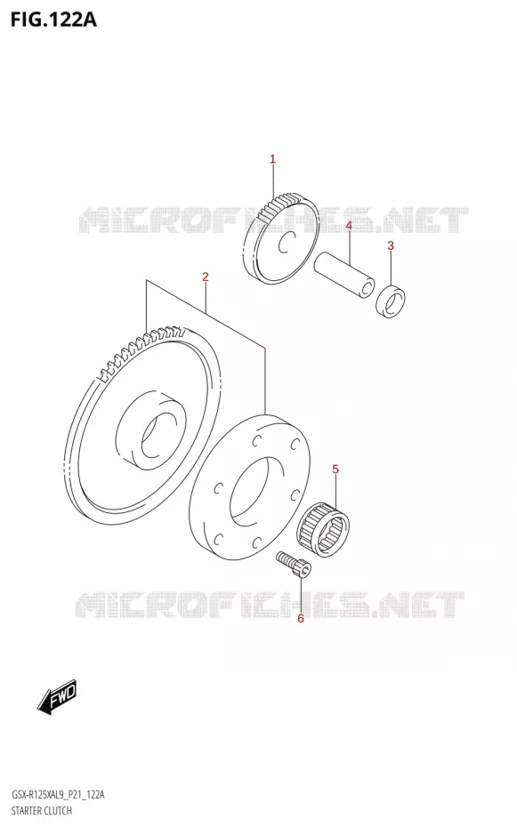 ROUE LIBRE DE DEMARREUR Suzuki MOTO 125 GSX-R 2019  GSX-R125XA L9 (P21)