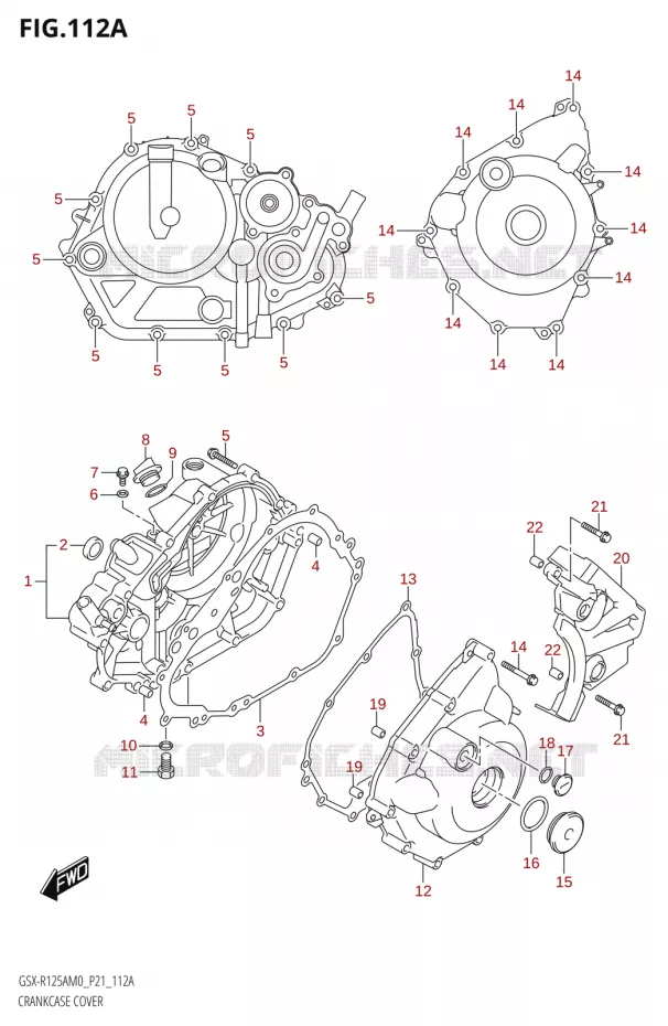 CARTER Suzuki MOTO 125 GSX-R 2020  GSX-R125XA M0 (P21)