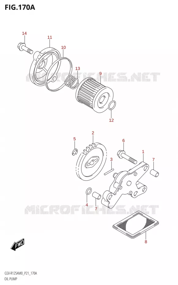 POMPE A HUILE Suzuki MOTO 125 GSX-R 2020  GSX-R125XA M0 (P21)