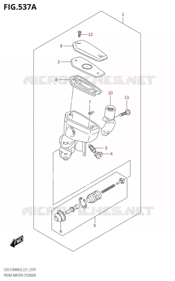 MAITRE CYLINDRE AVANT Suzuki MOTO 1000 GSX-S 2019  GSX-S1000AUF L9 (E21)