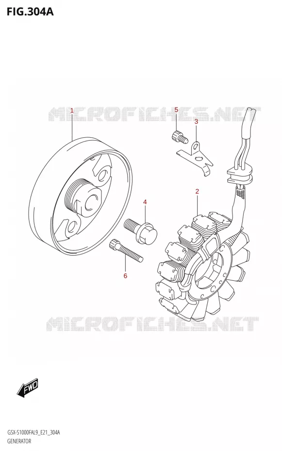 GENERATEUR Suzuki MOTO 1000 GSX-S 2019  GSX-S1000FA L9 (E21)