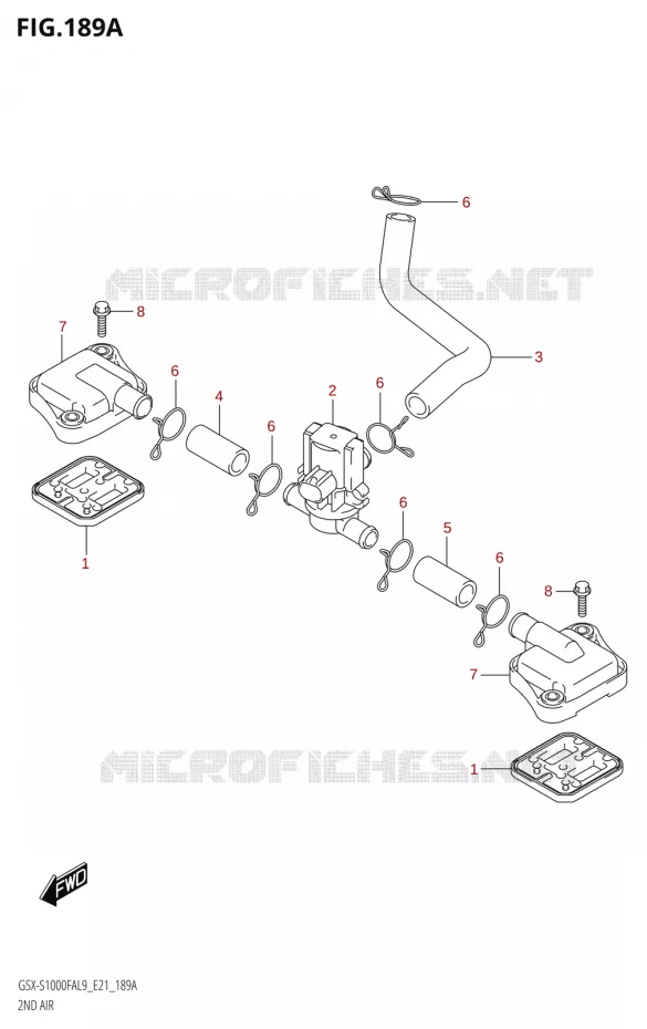 SYSTEME RECYCLAGE GAZ ECHAPPEMENT Suzuki MOTO 1000 GSX-S 2019  GSX-S1000FYAUF L9 (E21)