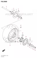 ROUE ARRIERE S1000FZA,GSX S1000FZAUF) pour Suzuki GSX-S 1000 2020