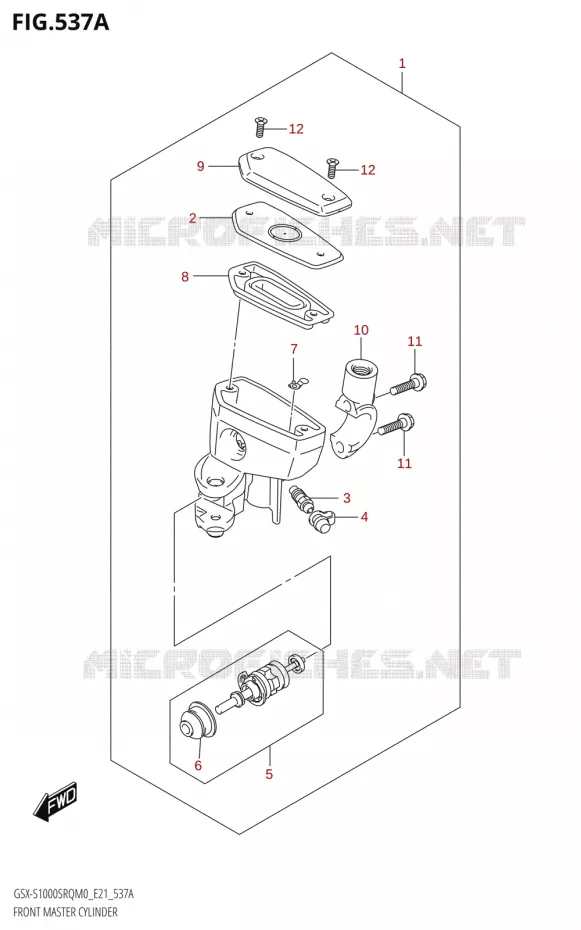 MAITRE CYLINDRE AVANT Suzuki MOTO 1000 KATANA 2019  GSX-S1000STQ L9 (E21)