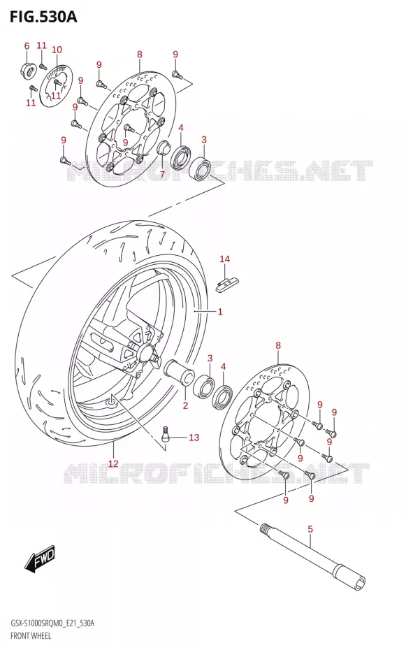 ROUE AVANT Suzuki MOTO 1000 KATANA 2020  GSX-S1000STQ M0 (E21)