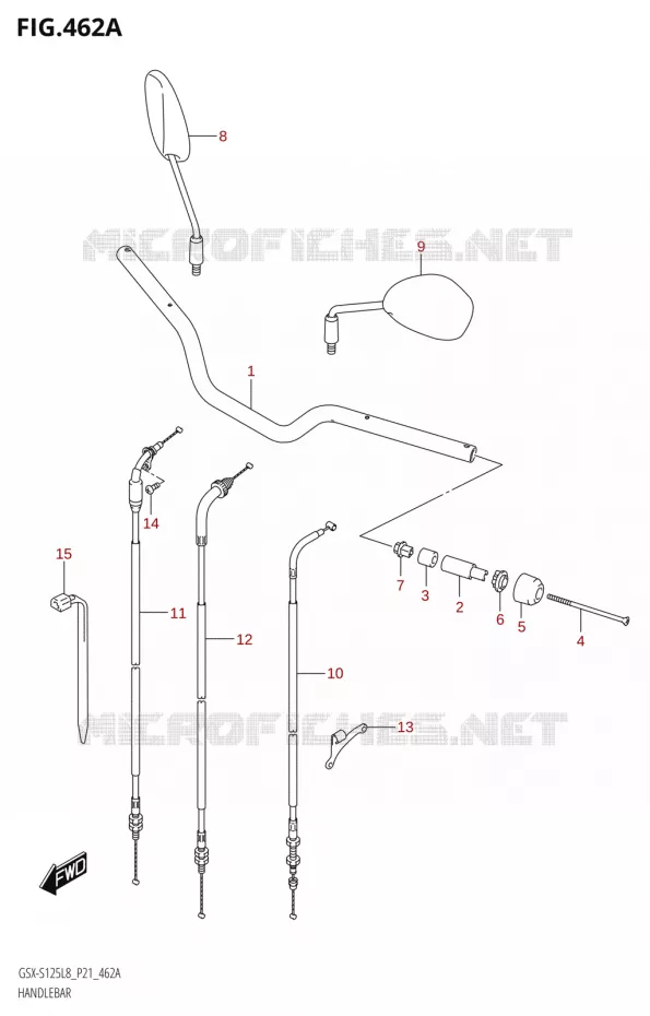 GUIDON Suzuki MOTO 125 GSX-S 2018  GSX-S125MLX L8 (P21)