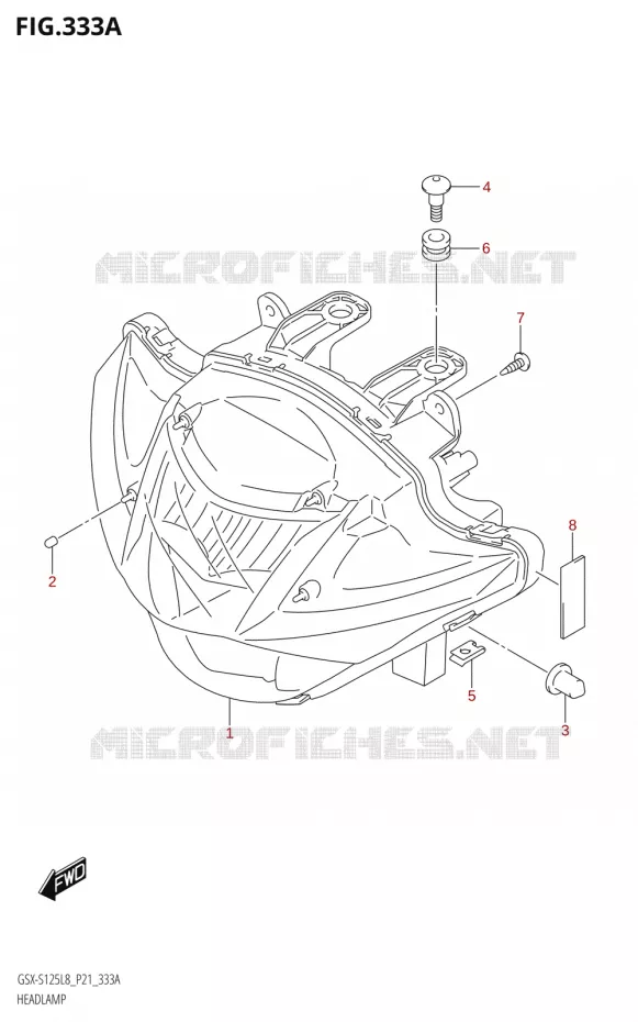 PHARE Suzuki MOTO 125 GSX-S 2018  GSX-S125MLX L8 (P21)